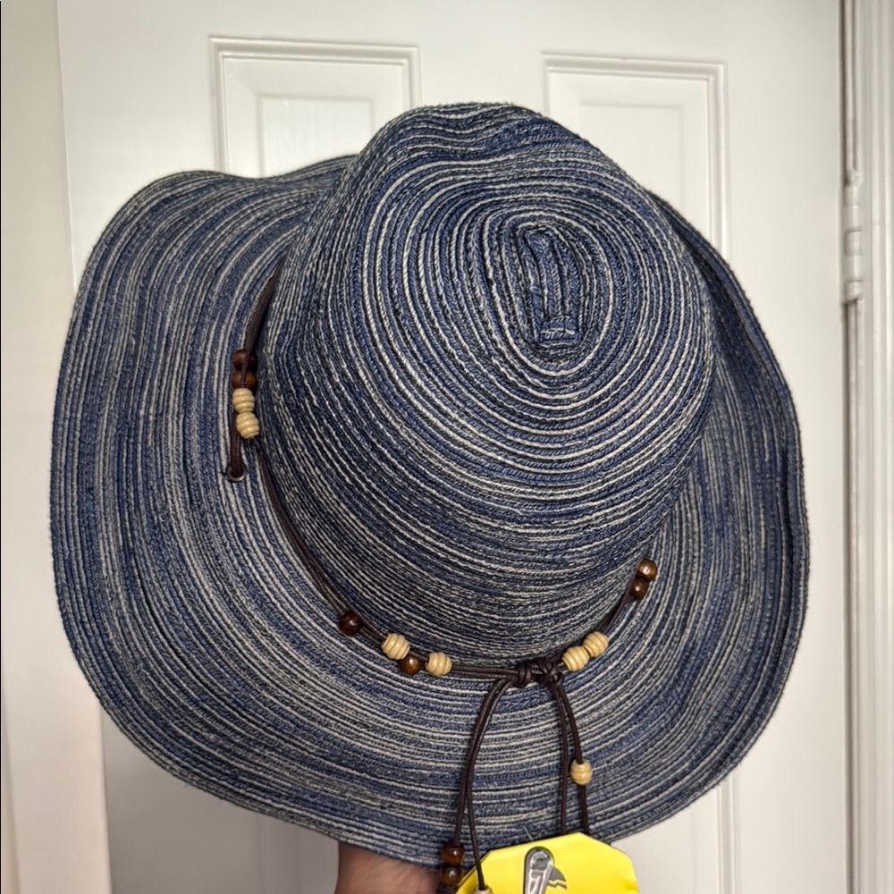 Sun Day Sunset Hat Denim UPF50+ Medium NWT - Picture 3 of 16
